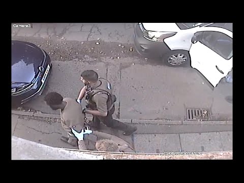 CCTV shows the moment Nottingham attack suspect is tasered and arrested| ITV News