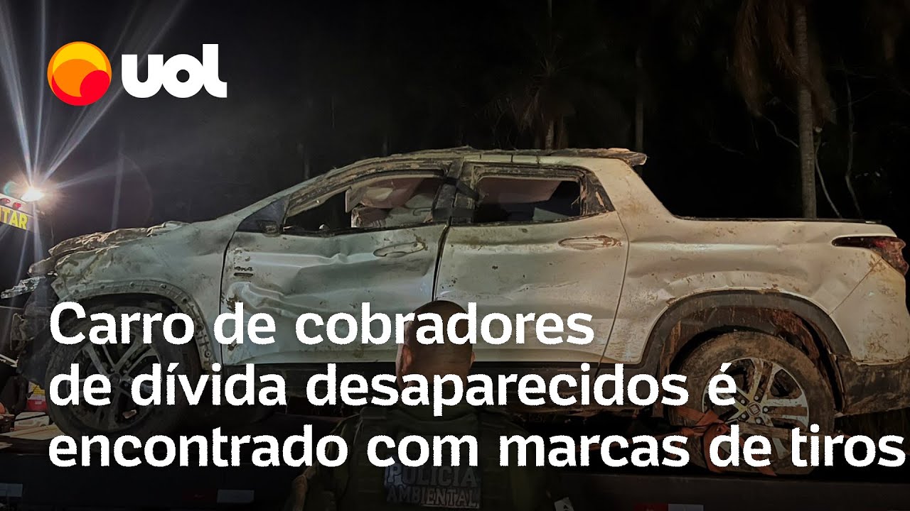 Carro de cobradores de dívida desaparecidos: Sangue e marcas de tiros são encontrados em veículo