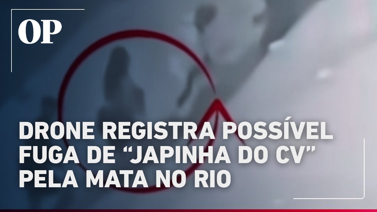 Drone registra possível fuga de Japinha do CV pela mata durante megaoperação no Rio veja