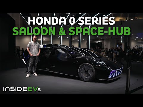 Honda 0 Series Saloon & Space-Hub: InsideEVs First Look Debut | Honda EV Concepts