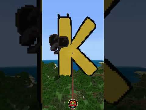 Alphabet Lore in Minecraft! Going Through Letters #minecraftshorts #alphabetlore #shorts #minecraft