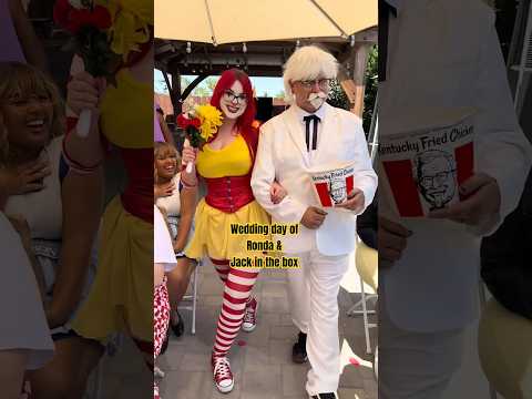 Wedding day! FAST FOOD STYLE! #wedding #fastfood #fastfoodhouse #jackinthebox #mcdonalds