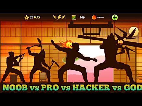 Shadow Fight 2 All Shadow Form NOOB vs PRO vs HACKER vs GOD