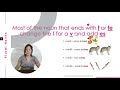 Plural Nouns Ending in F or Fe