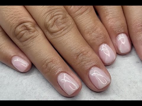 Milky Rose Quartz Nails