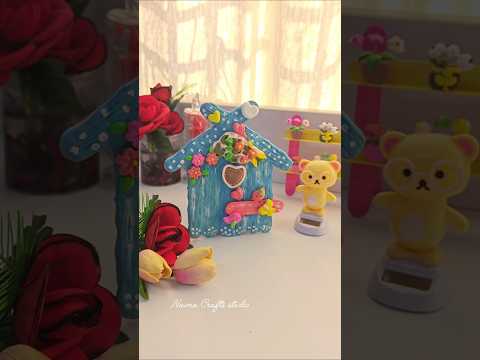 Clay Bird House Craft #shorts #claycraft #clayart #clayhouse #handmade #diy #airdryclay