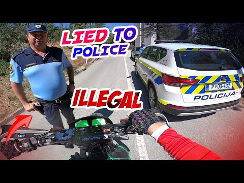 Police VS Dirt Biker - Explore Wildfire Aftermath With Motorcycle