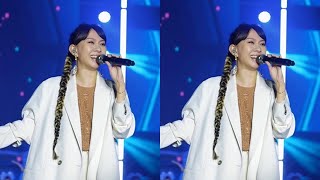 看到卓依婷老师后面含泪唱完的
