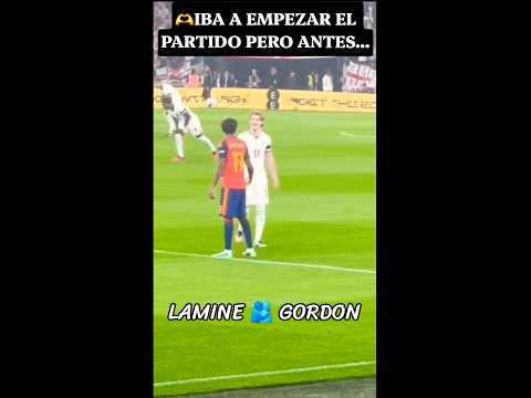 LAMINE Y <strong>GORDON</strong>🫂 #fcbarcelona #respect #nationsleague #lamineyamal