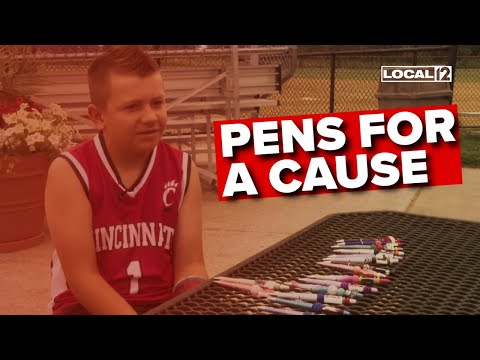 Boy raises more than $4,000 for animal shelters by selling pens