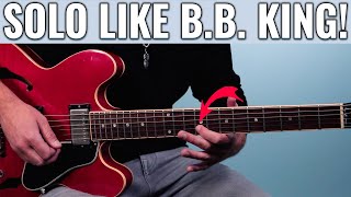 "Blues Man" B.B. King Guitar Lesson (SOLO)