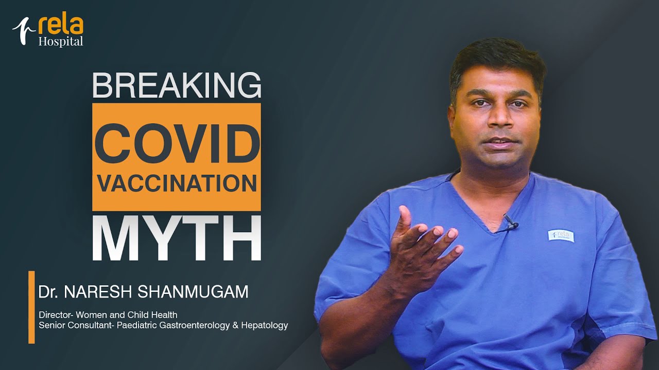 Breaking myths around Covid vaccination for children | Dr. Naresh Shanmugam