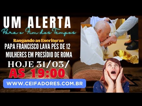 31/03/2024 Papa Francisco lava pés de 12 mulheres em presídio de Roma #471