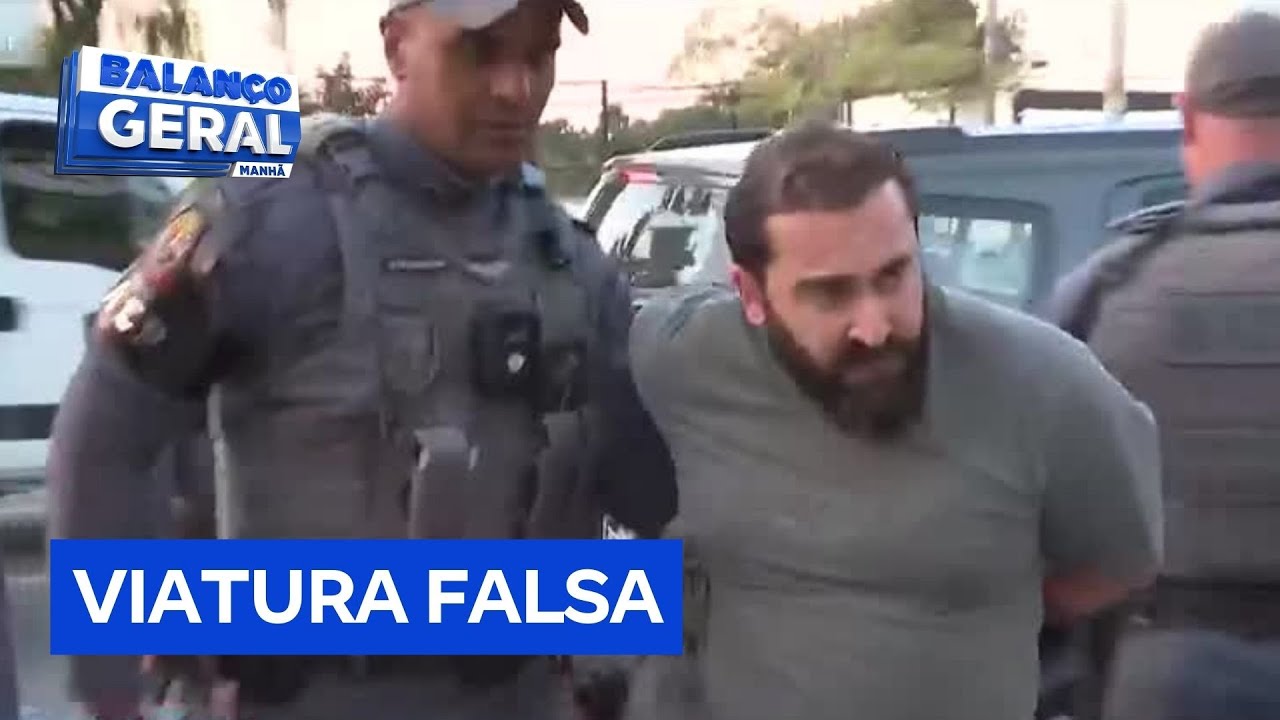 Homem é preso com viatura falsa do poder legislativo em São Paulo
