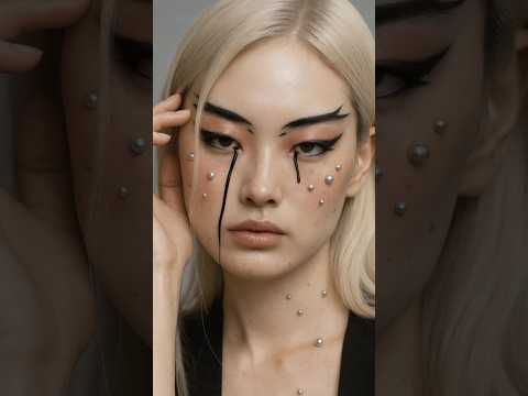 Black tears #sora #makeupartist  #midjourney  #ai  #aiartgeneration  #aivideo  #kling