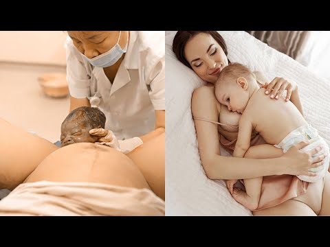 GIVING BIRTH TO AN ANGELIC BABY - THE MOTHER WAS MOVED WHEN SHE HEARD HER BABY CRY | NATURAL BIRTH