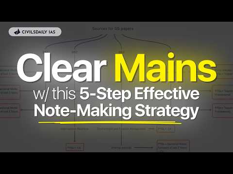 Write Topper-Level Answers using THIS 5 Step Effective Note-Making Strategy #upsc #mains