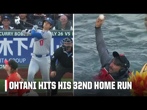 Shohei Ohtani splashes one into McCovey Cove | ESPN MLB