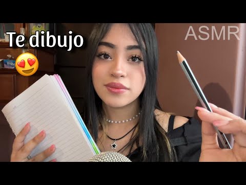 ASMR chica obsesionada contigo te dibuja ✏️🙈👀