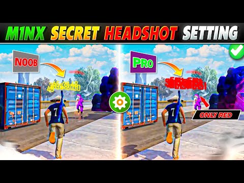 M1NX হেটশট এর রহস্য জেনে নাও 😲 M1NX Secret Headshot Setting Free Fire 🎯