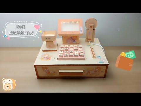 DIY Cash Register Toy / Mainan Mesin Kasir #miniature #craft #toys  #rahmakornanila