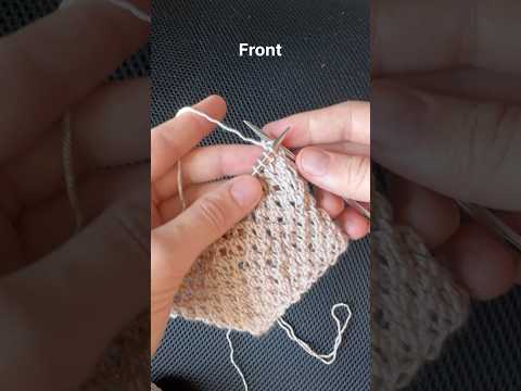 Узор сітка спицями | knitting mesh pattern