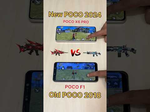 New POCO 2024 vs Old POCO 2018😈Evo Scar vs Old Scar vs POCO X6 PRO vs Galaxy Z Fold 6 #freefire