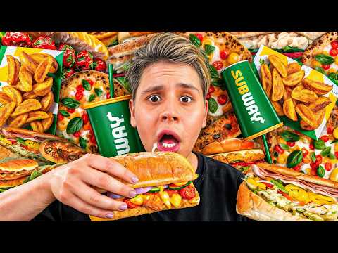 Ich habe 7 Tage lang nichts außer SUBWAY GEGESSEN🥪(ES GEHT MIR NICHT GUT!)