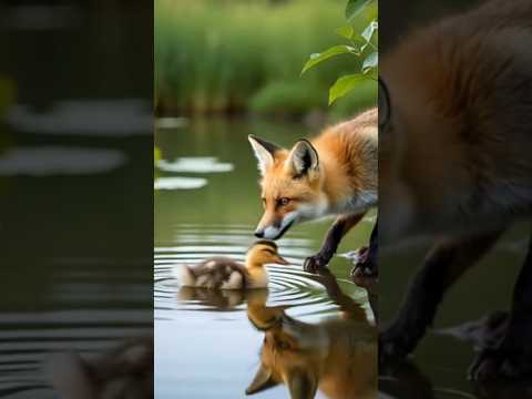 चालक लोमड़ी और बत्तख का बच्चा #shots #cartoon #youtubeshorts #facts #bananatree