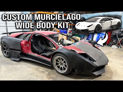 Custom Lamborghini Mercy Logo Body Kit Transformation with 3D Printing