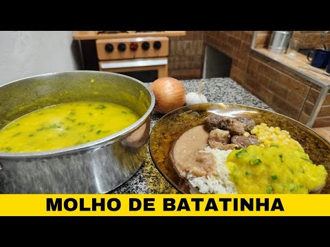 MOLHO DE BATATINHA COM AÇAFRÃO | SIMPLES, FÁCIL E DELICIOSO!!