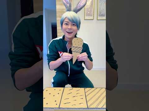 CARDBOARD ICE CREAM SHOP！#asmr