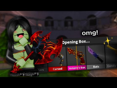 UNBOXING THE NEW MM2 HALLOWEEN GODLY (FUNNY GAMEPLAY)