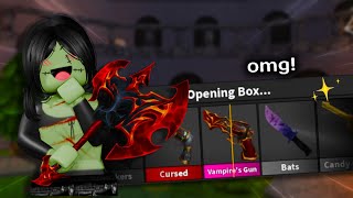 UNBOXING THE NEW MM2 HALLOWEEN GODLY (FUNNY GAMEPLAY)