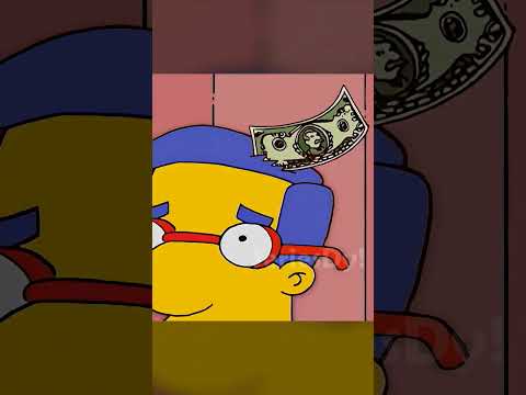 Bart encuentra mil dólares 😳. #series #simpsons