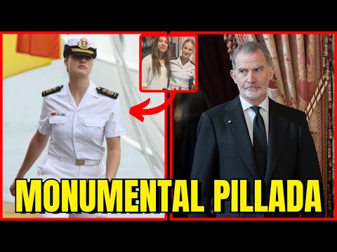 MONUMENTAL PILLADA de FIESTA a Leonor ENFADA a Letizia Ortiz y Felipe
