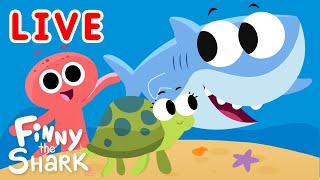 🔴 Finny The Shark Livestream | Kids Songs | Super Simple Songs