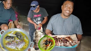 Ikan KerapuNya Masih Hidup, Langsung Di Eksekusi utk disantap Bersama