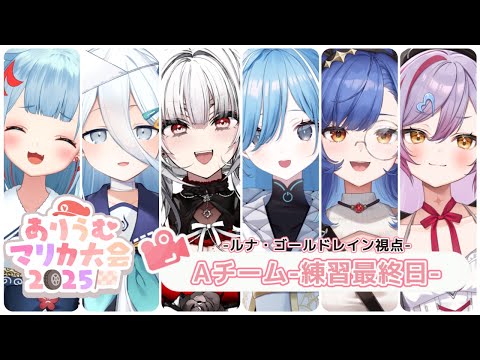 〖ありうむマリカ大会2025〗チーム戦練習 ⁝ Aチームのドラテク磨き日記③〖ルナ・ゴールドレイン/Varium〗