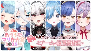 〖ありうむマリカ大会2025〗チーム戦練習 ⁝ Aチームのドラテク磨き日記③〖ルナ・ゴールドレイン/Varium〗