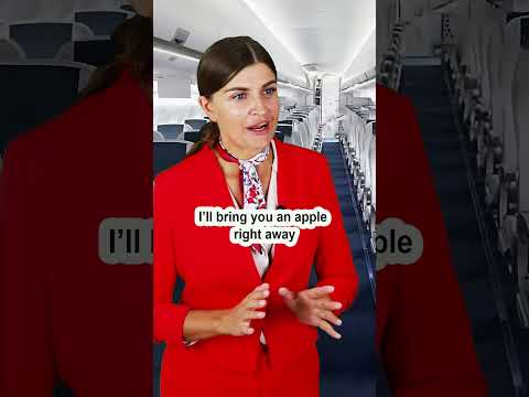 English Conversation on the plane ✈️Polite and Rude Requests #shorts