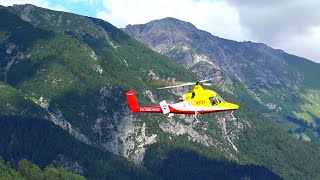 ROTEX K-MAX 1200 RC SCALE TURBINE MODEL HELICOPTER IN MOUNTAIN SCENERY