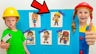 Nastya aprende profesiones para niños