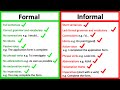 Understanding Formal and Informal Language