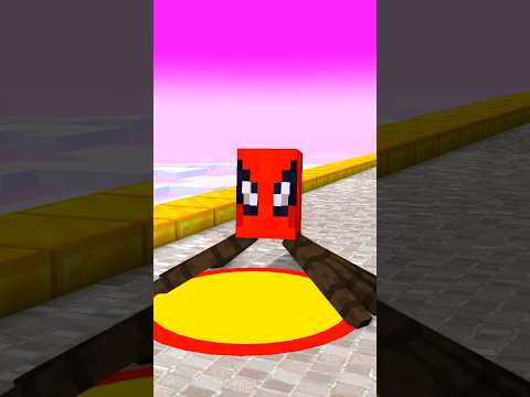 Help Build a Queen Run Challenge With Spiderman - Funny Animation #minecraft