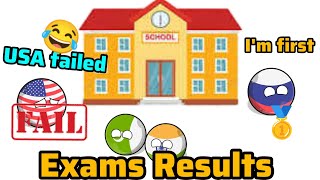 Country balls Exams Results 🤣🤣 | Country balls funny video | Country balls | #viral