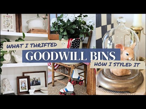 Goodwill Bins Treasures & Thrifted Home Makeover • Budget Decorating Ideas • Thrifting + Decorating