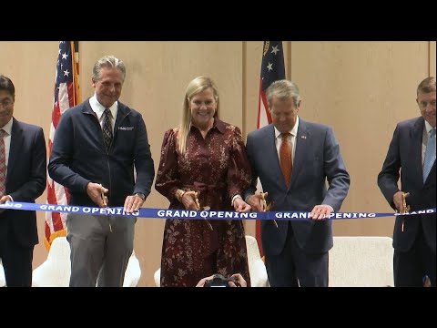 YouTube video thumbnail: Georgia Leaders Celebrate Opening of Hyundai Training Center