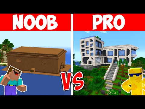 NOOB vs PRO: MOST SECURE $50,000,000 MANSION BUILD CHALLENGE (Minecraft)