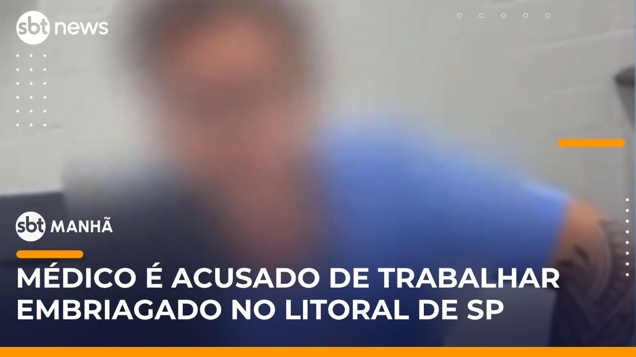 Médico é acusado de beber vodka durante atendimento em pronto-socorro no litoral de SP | #SBTManhã